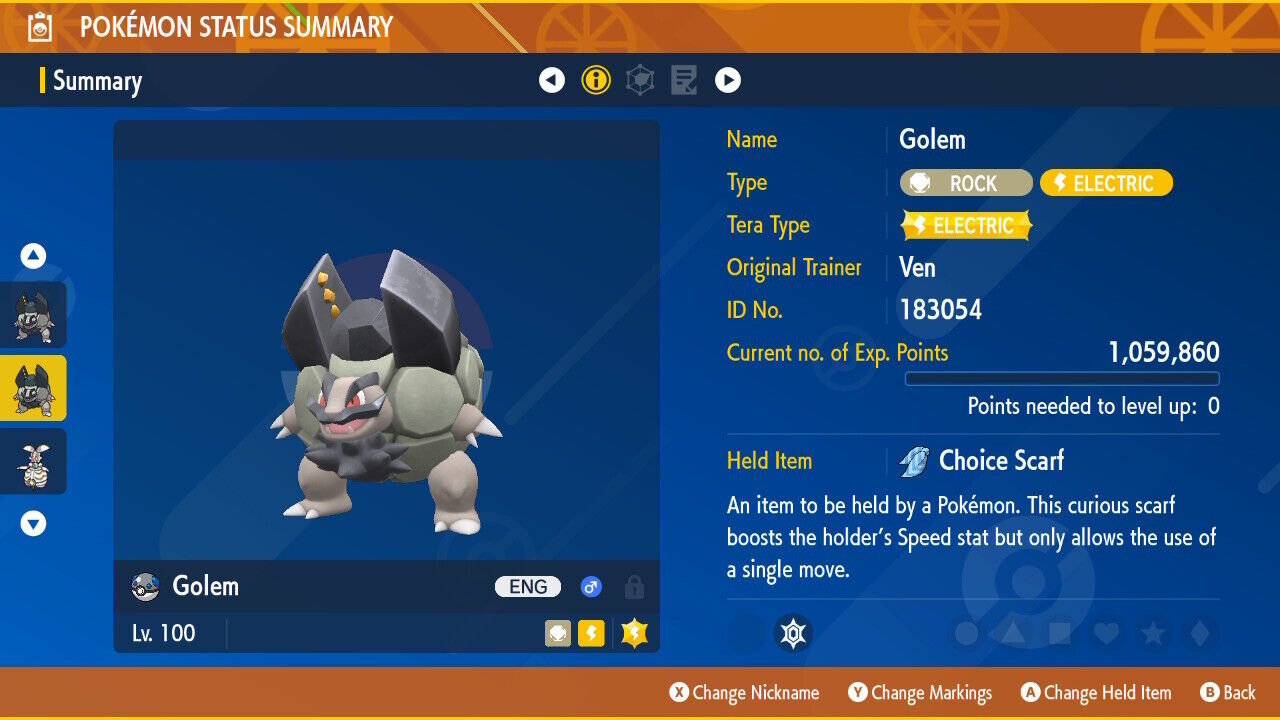 My full Odds Shiny Alolan Geodude now is a levels 100 shiny Alolan Golem  ready for battles :) : r/PokemonLetsGo