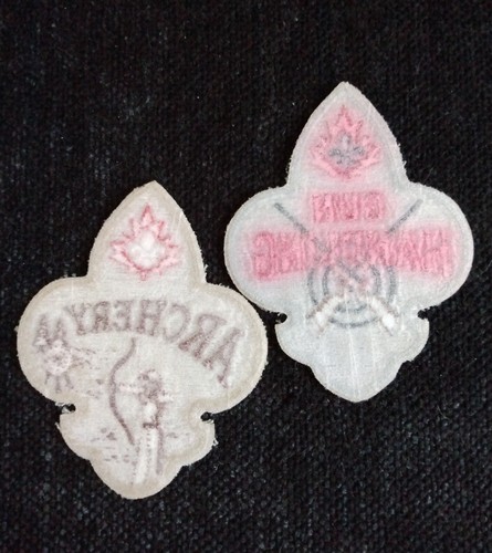 Vintage Boy Scouts Archery and Gun Handling Patches Set of 2 Embroidered BSA - Picture 2 of 6
