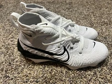 Nike Alpha Huarache NXT MCS Baseball Cleats DJ6519-001 White/Black Mens 8