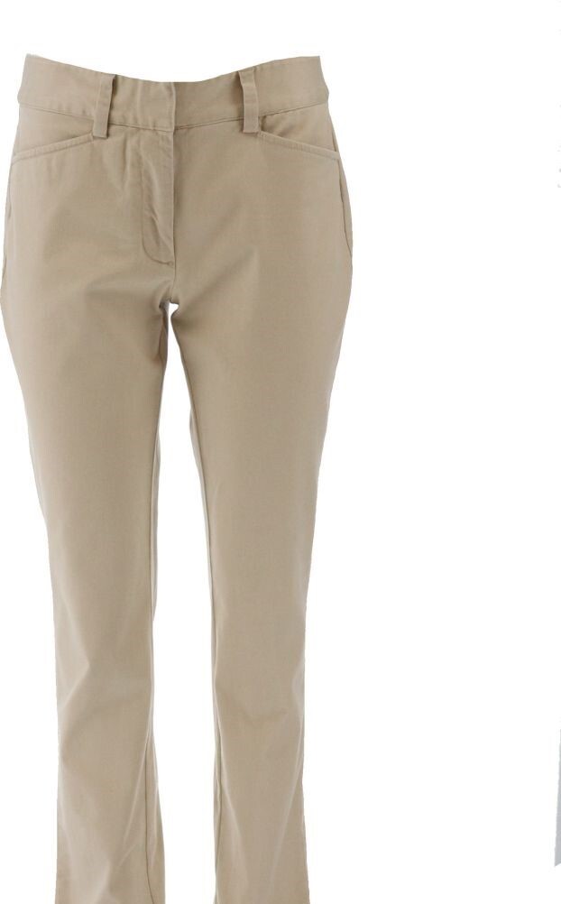 パンツ eaphi slanting button short pants /beige 5-pocket