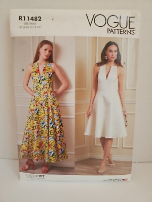 R11482 VOGUE SEWING PATTERN MISSES 8 10 12 14 16 UNCUT FIT AND FLARE DRESS | eBay R11482 VOGUE SEWING PATTERN MISSES 8 10 12 14 16 UNCUT FIT AND FLARE DRESS | eBay