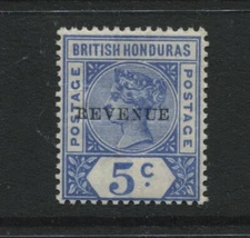 British Honduras 1899 Victoria 5c optd Revenue SG66 MLH (EU312) Cat £28