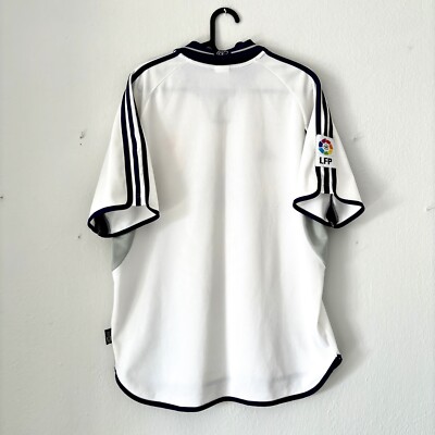 2000 2001 Real Madrid Adidas Retro Vintage Home Kit Soccer Jersey