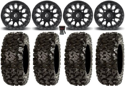 Fuel Vector MB 14'' Wheels 30'' Rip Saw Tires Polaris RZR Turbo S / RS1