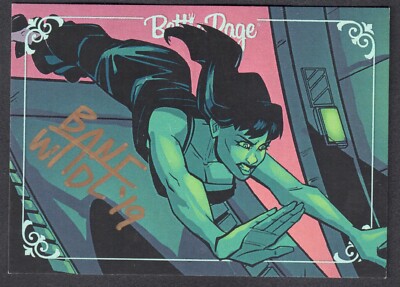 BETTIE PAGE ULTRA-PREMIUM (Dynamite 2019) AUTOGRAPH CARD #4 BANE WADE GOLD INK