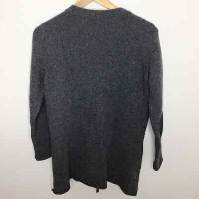 kiki KiKi Shop Wool Blend Full Zip Quilted Sweater Cardigan Jacket