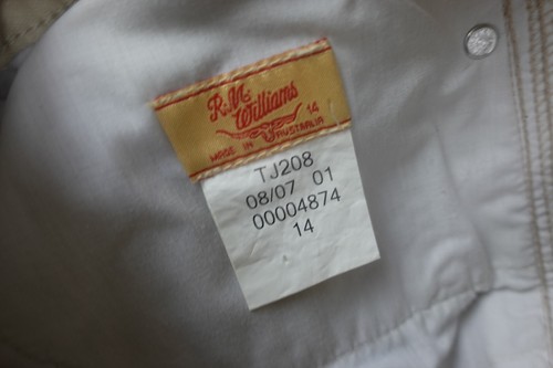 RM Williams TJ208 Beige Tan Cowboy Straight Jeans Pants Size 14 Womens - Picture 13 of 13