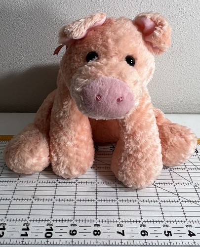 Vintage 1999 Mary Meyer Peachy Pink Flip Flops Pig Piglet Stuffed Animal Plush - Picture 18 of 23