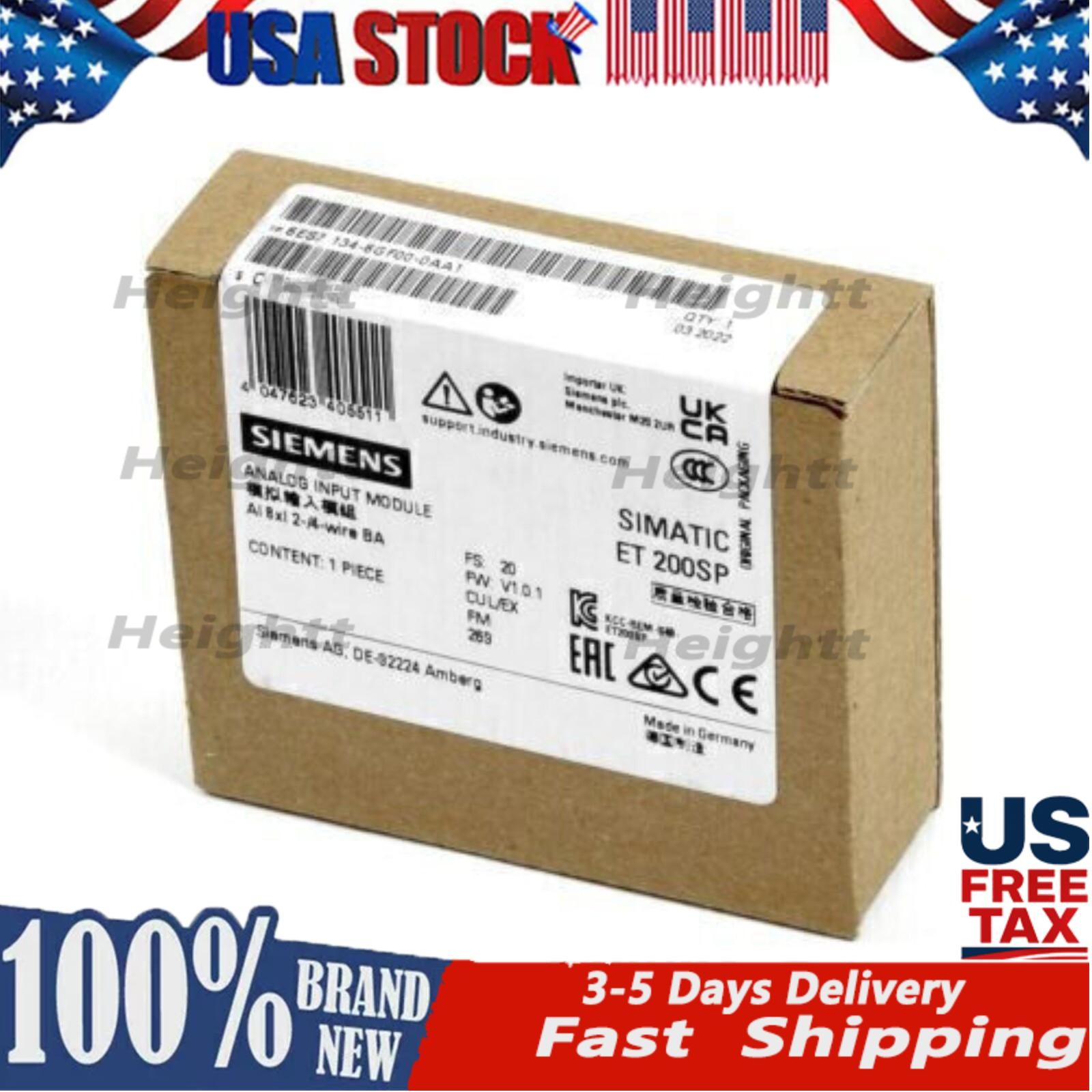 New Siemens 6ES7 134-6GF00-0AA1 6ES7134-6GF00-0AA1 ET 200SP Analog input module