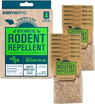 Botanical Rodent Repellent - Environmentally Friendly, Keeps Mice Out, 12 Scent