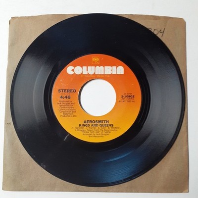 Aerosmith - Come Together / Kings and Queens 7'' Vinyl Single 1977 Columbia Rock