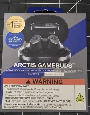 SteelSeries Arctis Gamebuds Wireless Gaming - Playstation,Multi-Platform,Black