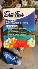  60 Loads 30 Sheets Laundry Detergent Sheets Fresh Scent Liquidless Technology