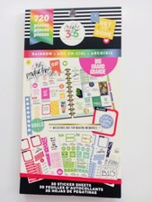 Create 365 - The Happy Planner - Rainbow - 30 Sticker Sheets - 720 pieces - NEW