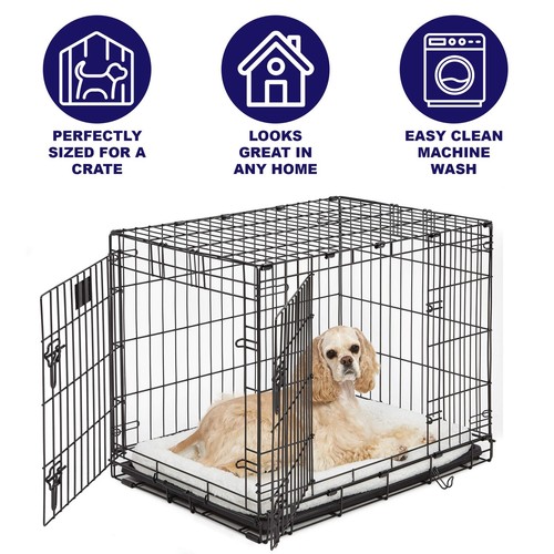MidWest Homes for Pets 45.72 cm (18-Inch) Long White Fleece Dog/Cat Bed; - Picture 3 of 5