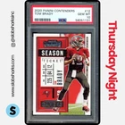 2020 PANINI CONTENDERS #12 TOM BRADY SEASON TICKET PSA 10