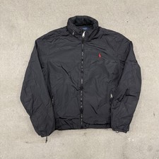 Polo Ralph Lauren Hoodie Men's Zip Up Black Jacket Men Size Large