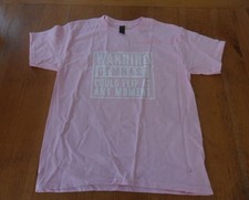 KIDS T-SHIRT 'WARNING GYMNAST COULD FLIP AT ANY MOMENT' FUNNY GYMNASTICS 9-11