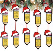 Teacher Appreciation Pencil Ornaments with Quotes For Teacher