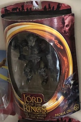 Figure LOTR Fellowship MORIA ORC Factory Sealed ToyBiz Red Half Moon Box NIP