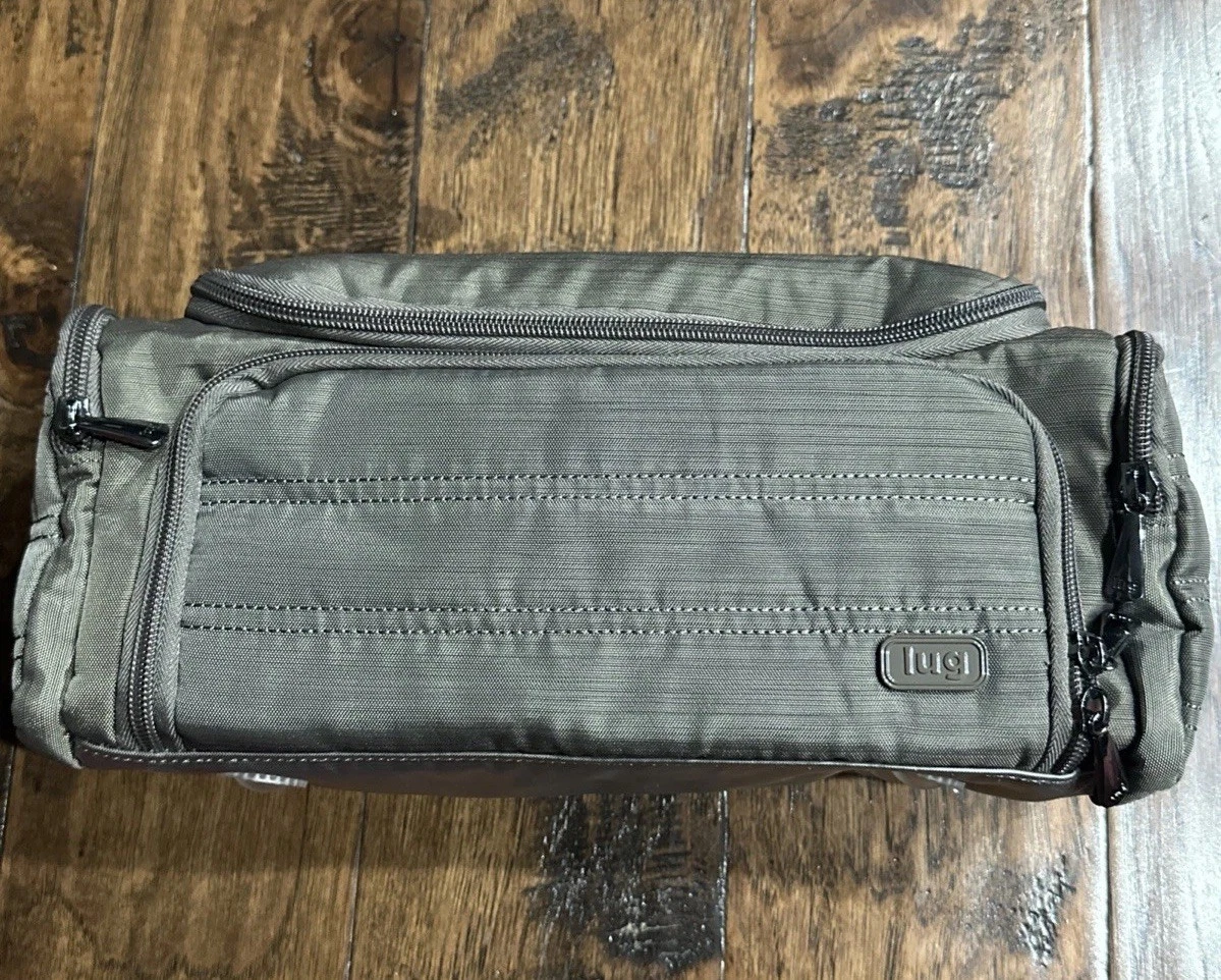 Lug Trolley Cosmetic Case Travel Makeup Bag Toiletry Organizer EUC