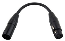 Pig Hog PX-DMX5M 5-Pin DXMM to 3-Pin XLRF Adapter Cable, 6"