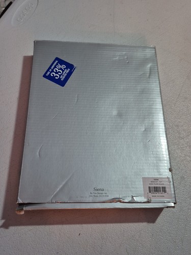 Nuevo en caja Marco Siena pulido a mano-plateado-resistente al deslustre 5x7 con tapete plateado - Imagen 15 de 20