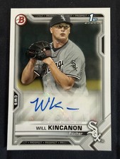 2021 Bowman - Paper Prospect Autographs Will Kincanon #PAPR-WK (AU, RC)