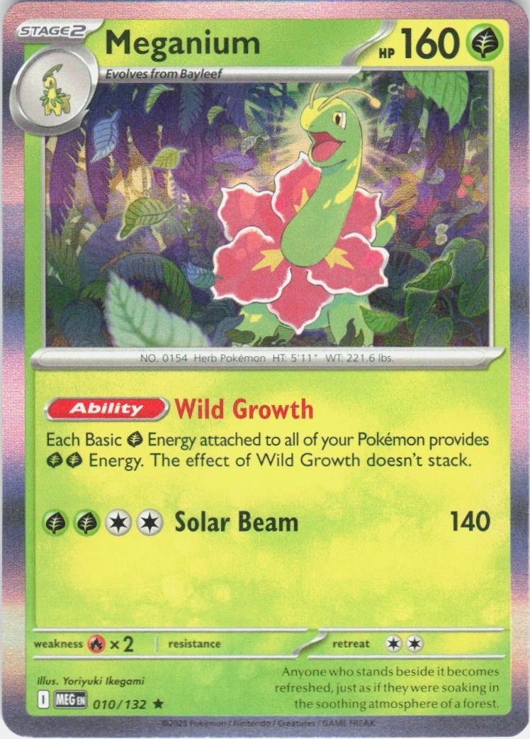 Meganium Rare ME01: Mega Evolution 010/132 NM