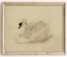 Kizbok Vintage Wall Art Decor Classical Swan Canvas Prints Farmhouse Wall Dec...