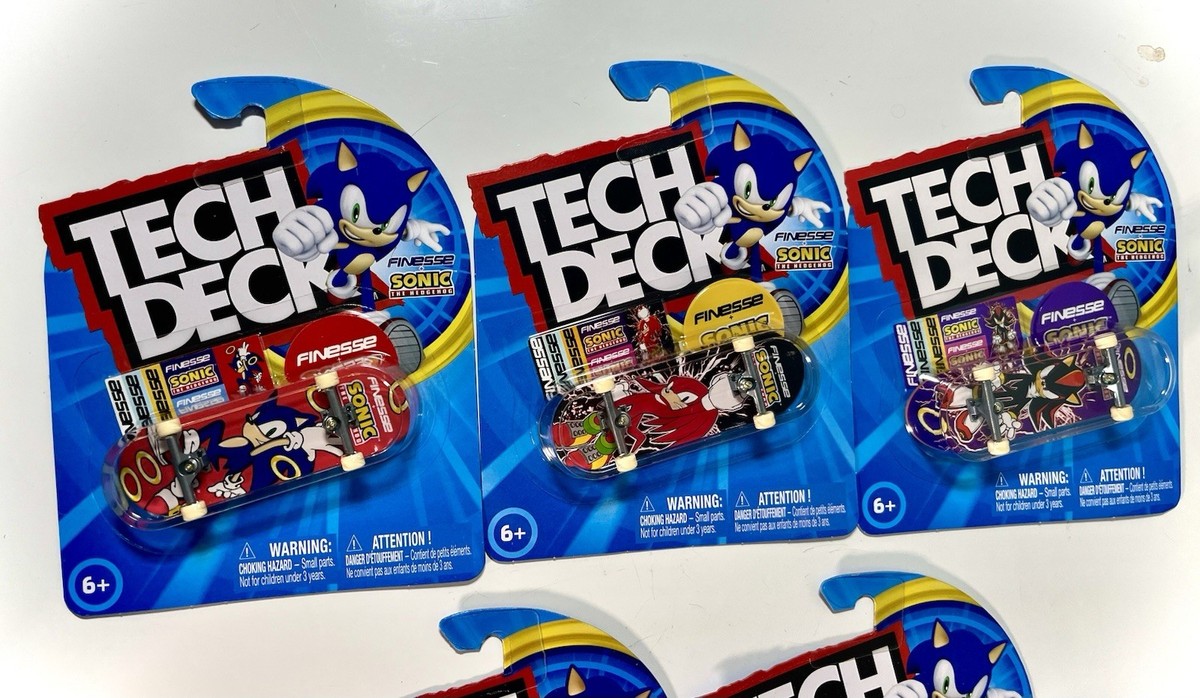 2024 Tech Deck Finesse X Sonic The Hedgehog Fingerboard - THE