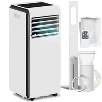 HOMCOM 4-in-1 Portable Air Conditioner 7000 BTU Air Conditioning Unit White