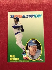 1989 Fleer All-Star Team #8 Paul Molitor 🔥 Milwaukee Brewers 