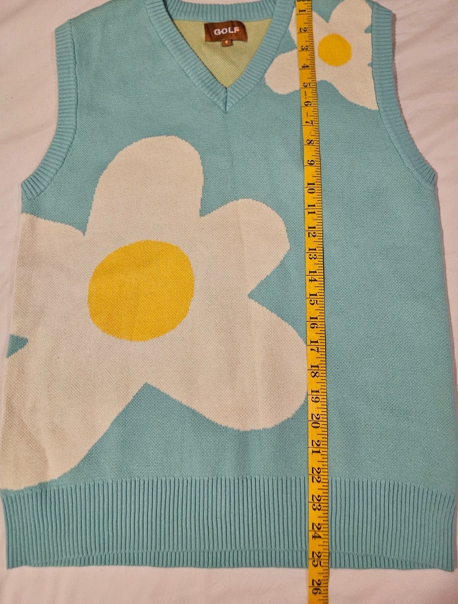 トップス GOLF WANG LE FLEUR SWEATER VEST Golf Wang Le Fleur Flower Sweater Vest Size Small | eBay