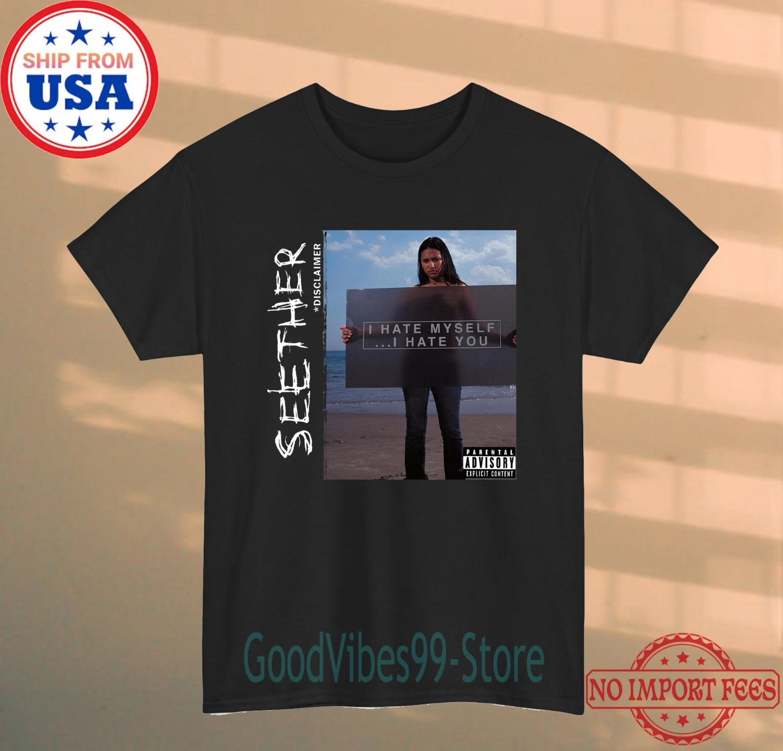 Seether Disclaimer Men's Black Size S-5XL