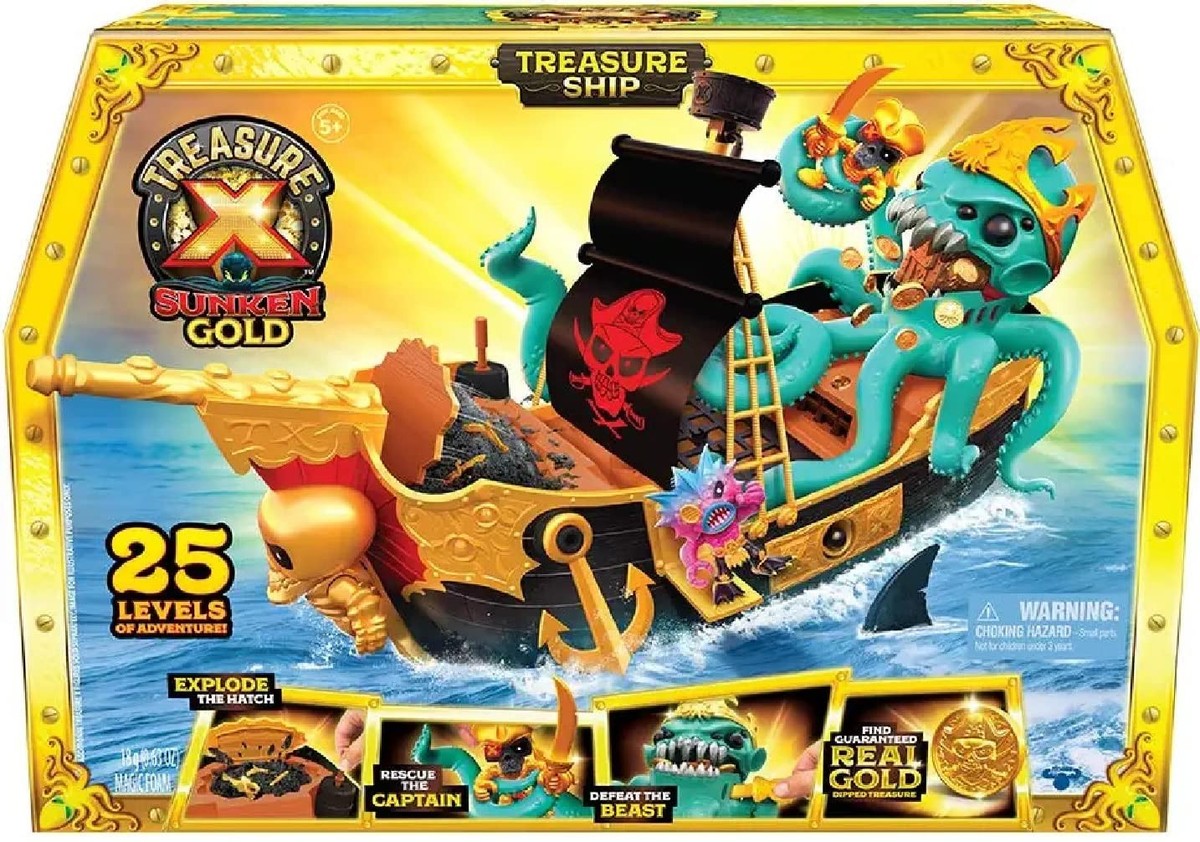 Treasure X Sunken Gold Treasure Ship Playset Sunken Ship
