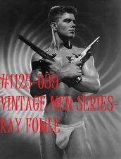 VINTAGE MALE PORTRAIT #1125-039 -ray fowle 1961 -freeShip/USA