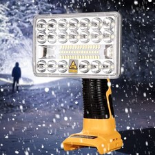 Rechargeable Led Work Light For Dewalt 20v Max Li-ion Battery 18w 2000lm Bright