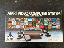 ATARI CX-2600 VIDEO COMPUTER SYSTEM 1980 Original Box UNTESTED With Manuals