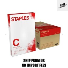 Staples Copy Paper, 11" x 17", 20 lbs., White, 500 Sheets/Ream, 5 Reams/Carton