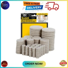 162 Hardwood Floor Protectors Table Felt Feet Pads Furniture Chair Leg Sliders