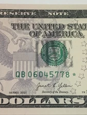 ⭐2021 $5 B NEW YORK BEP REPLACEMENT ⭐STAR NOTE CRISP UNC COND (QB06045778*)⭐