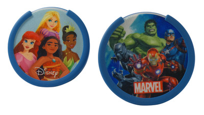 Lot of 2 Amazon Echo Pop Kids Smart Speaker w/ Alexa (Disney Princess & Marvel)