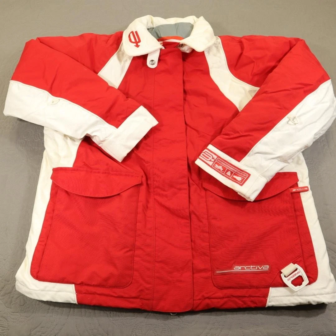Arctiva Tri-Mode Flow Jacket Womens Medium Red White Snow Ski Parka Insulated