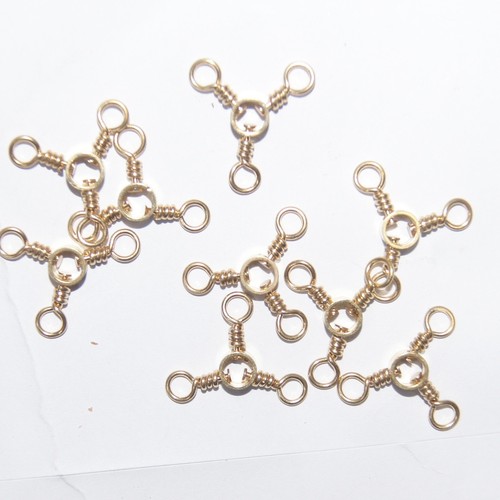 3-Wege Wirbel (6) Größen, Messing oder Nickel (25) pro Packung - Bild 3 von 20