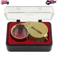 30X Jewelers Loupe Magnifier Jewelry Coin Loop Magnifying Glass Eye Pocket
