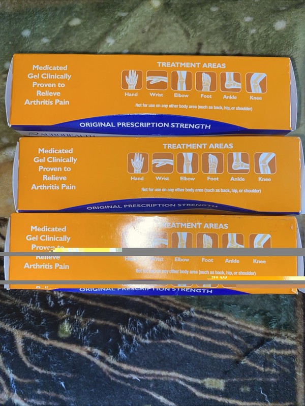 Diclofenac Sodium Gel 1% Arthritis Pain Relief NSAID  3x LARGE TUBE 3.53