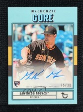 2022 Topps Brooklyn Collection Auto Blue 25/30 Mackenzie Gore #AC-MG Auto 1b3