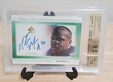1999 SP Authentic Natrone Means Players Ink Green Auto BGS 9.5 10 Pop 1 Chargers