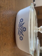 RARE AUTHENTIC vintage corning ware blue corn...